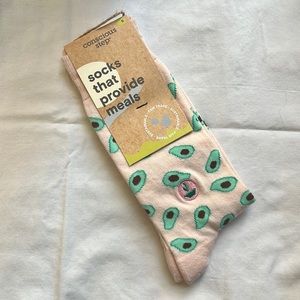 Conscious Step pink avocado socks size S